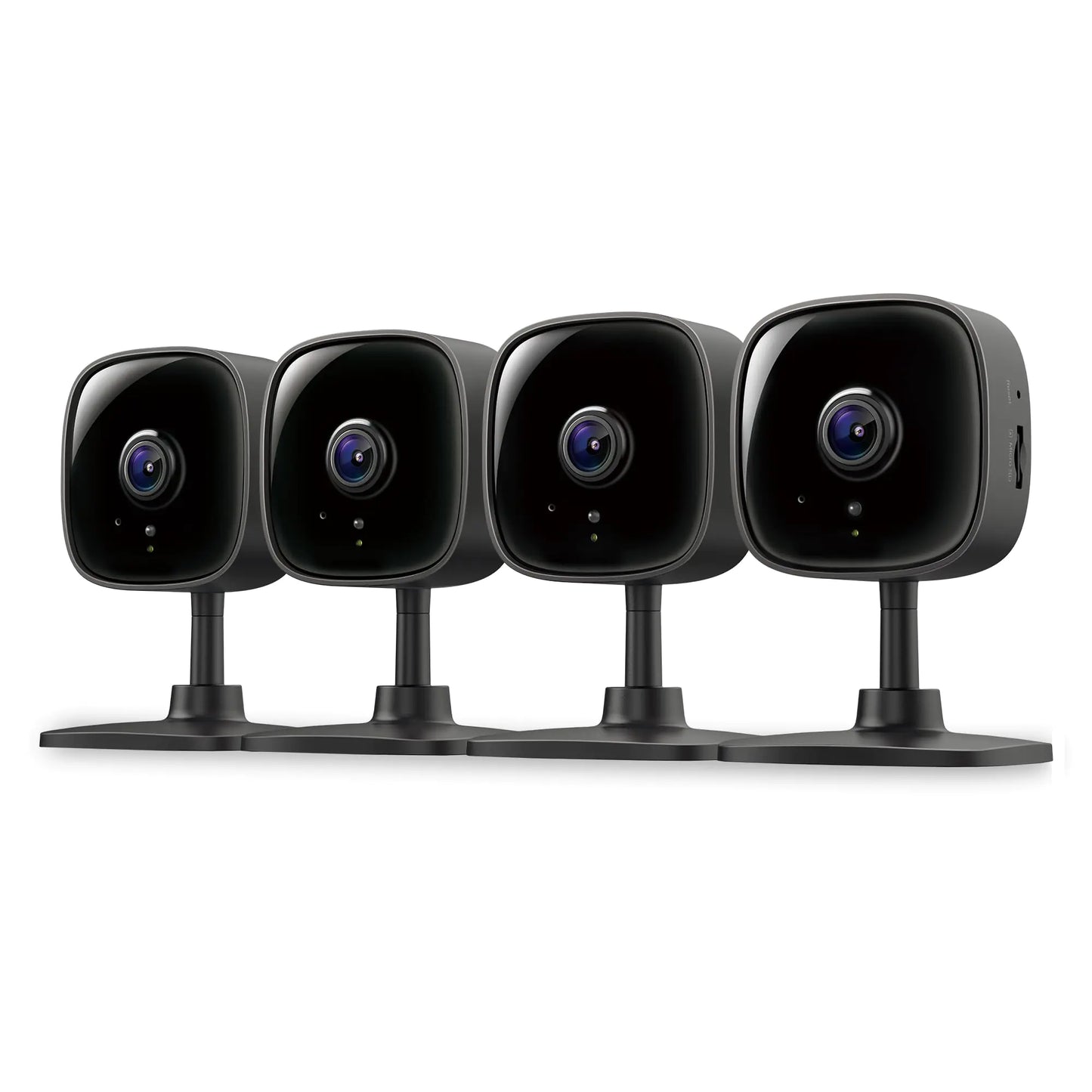 SecureView 1080P Indoor Cam Set (4-Pack) | Motion Detection & Night Vision