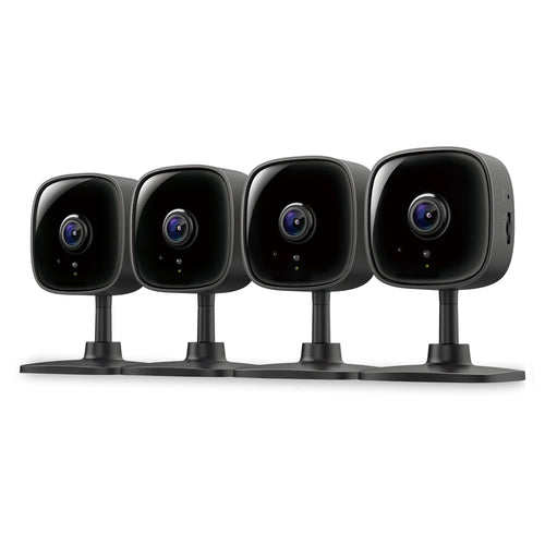 SecureView 1080P Indoor Cam Set (4-Pack) | Motion Detection & Night Vision