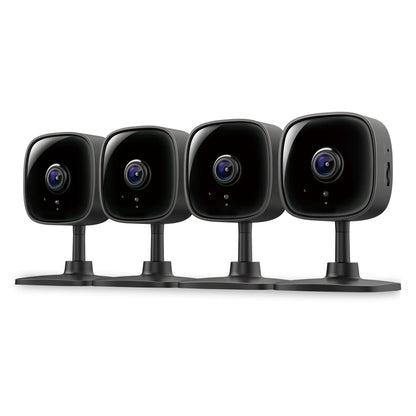 SecureView 1080P Indoor Cam Set (4-Pack) | Motion Detection & Night Vision
